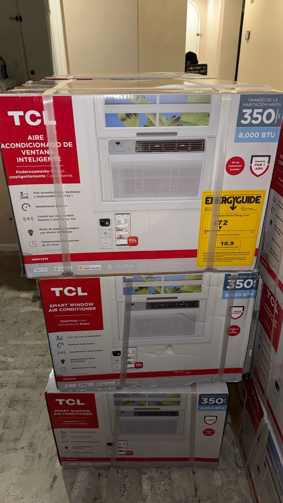 TCL 8000 BTU 350sq Ft Window AC 
