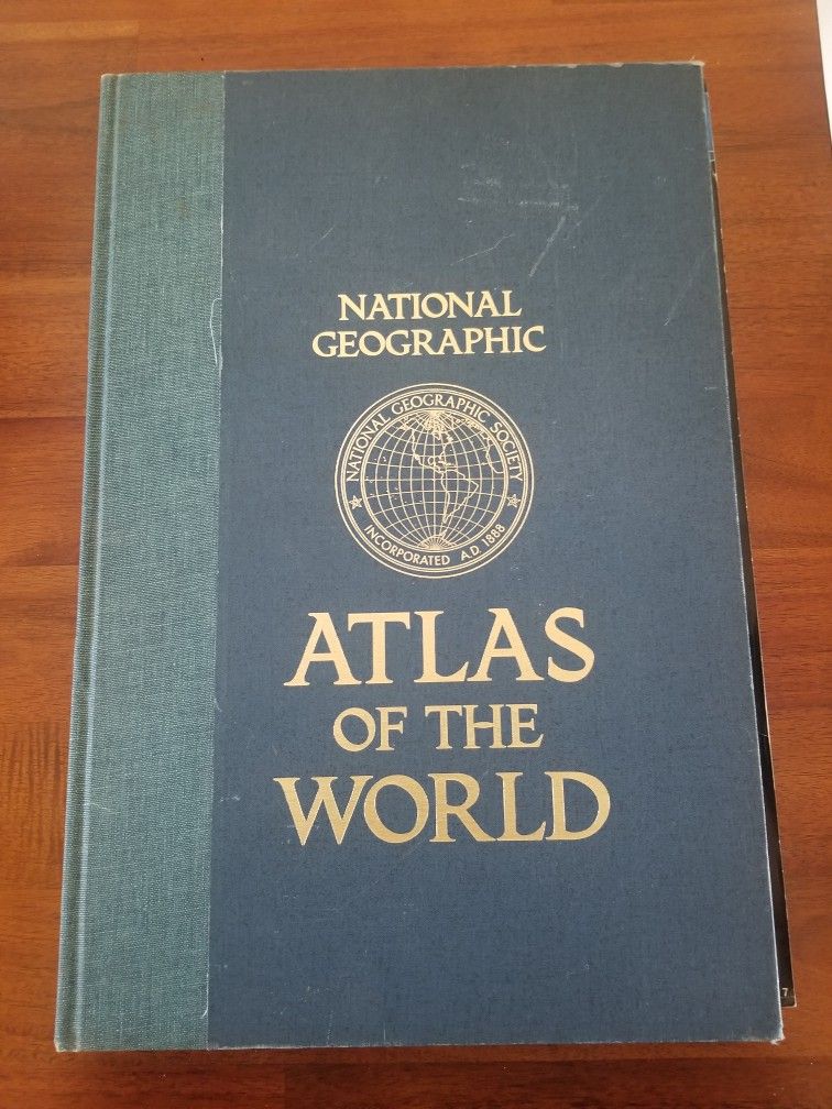 World Atlas Book 18.5" X 12"