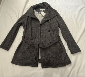 Ava & Viv Gray Belted Coat with Tags