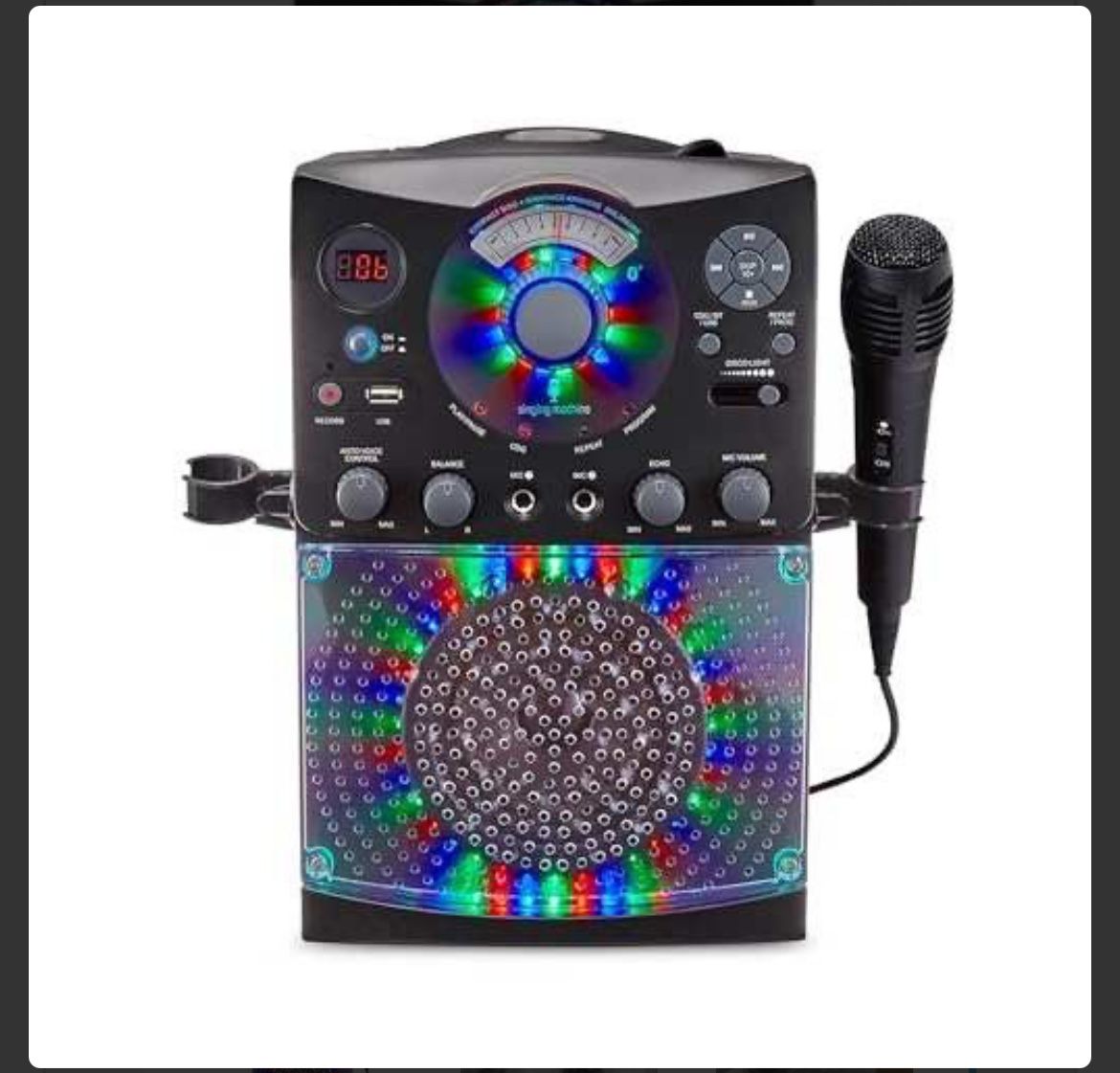 Karaoke Machine for Kids and Adults with Wired Microphone