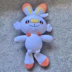 Build A Bear Pokémon Scorbunny Stuffed Plush Animal