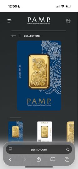 Pamp 1 ounce gold bar