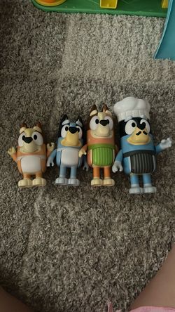 Bluey Interactive  Character Figures Set of 4