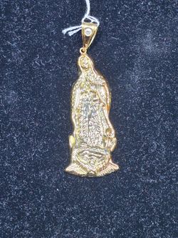 10kt YG Virgin Mary Pendant. (C-3) ASK FOR RYAN. #(contact info removed)70