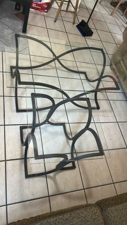 Glass coffee table and matching side table