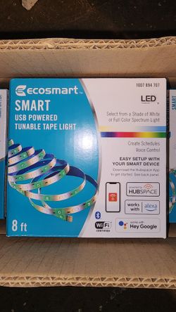 10 X USB Powered 8.2 ft. LED RGB and Tunable White Smart Tape Light