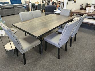 Dining Table Set With 6 Chairs