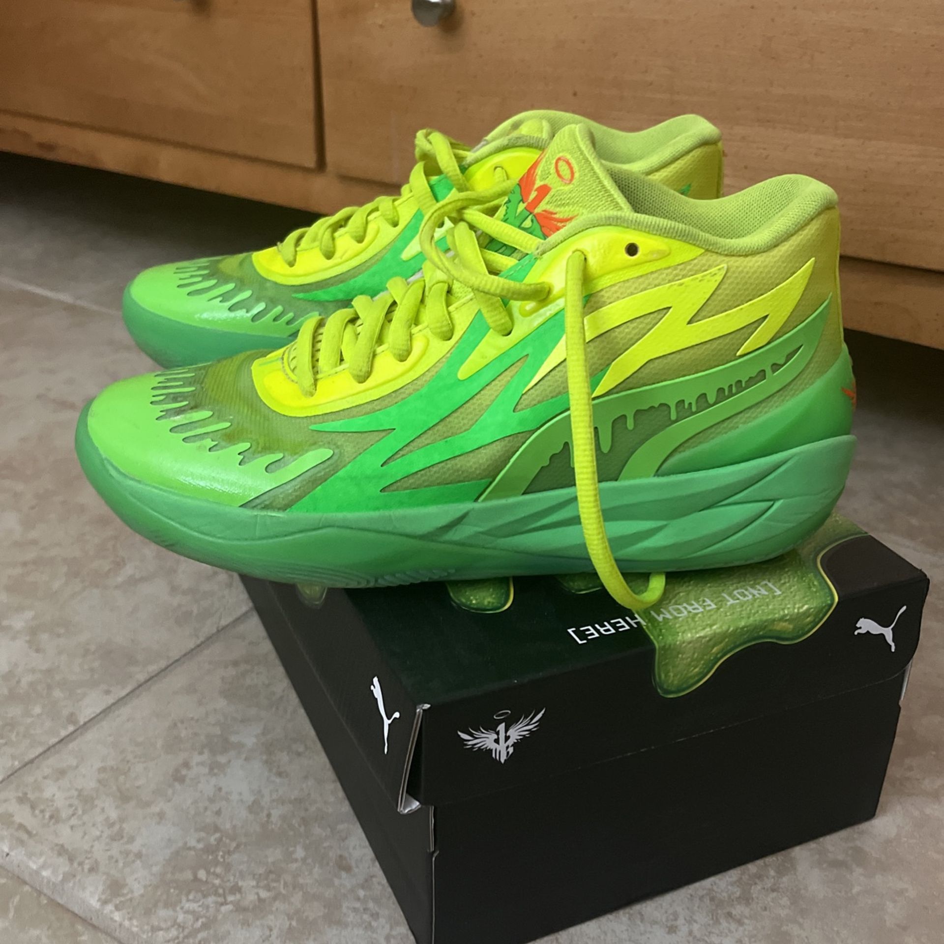 Used Lamelo Ball PUMA Nickelodeon Basketball Shoes