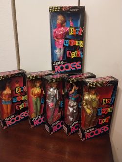 REAL DANCING ACTION VINTAGE 1986 BARBIE & THE ROCKERS