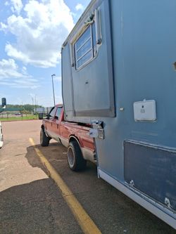 I have a f250 crew cab and a 36ft fifth wheel camper 3 slide outs 2 ac everything works title in hand ill trade you