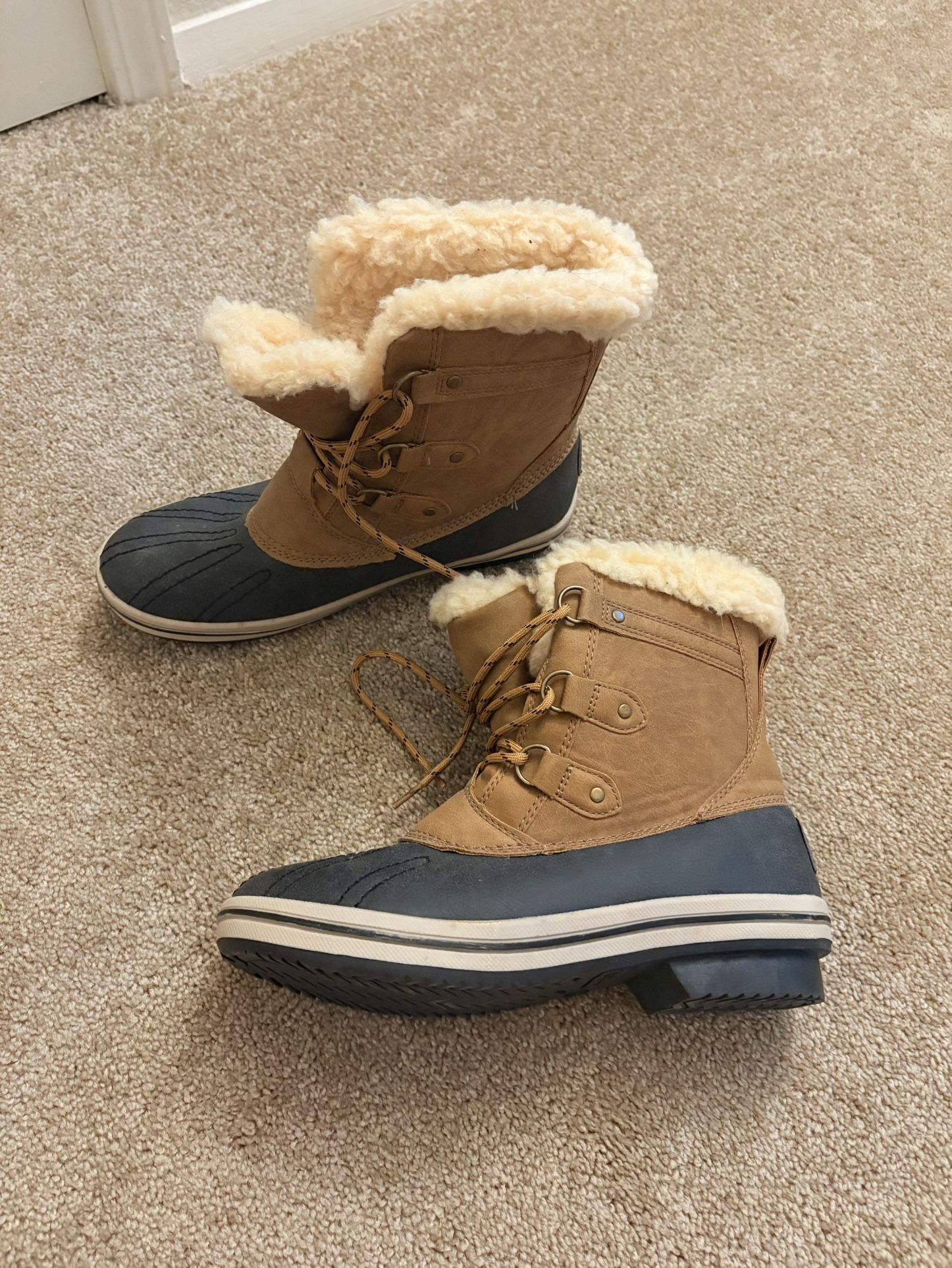 Pawz Ginnie Duck Women Winter Snow Boots - Women Size 10