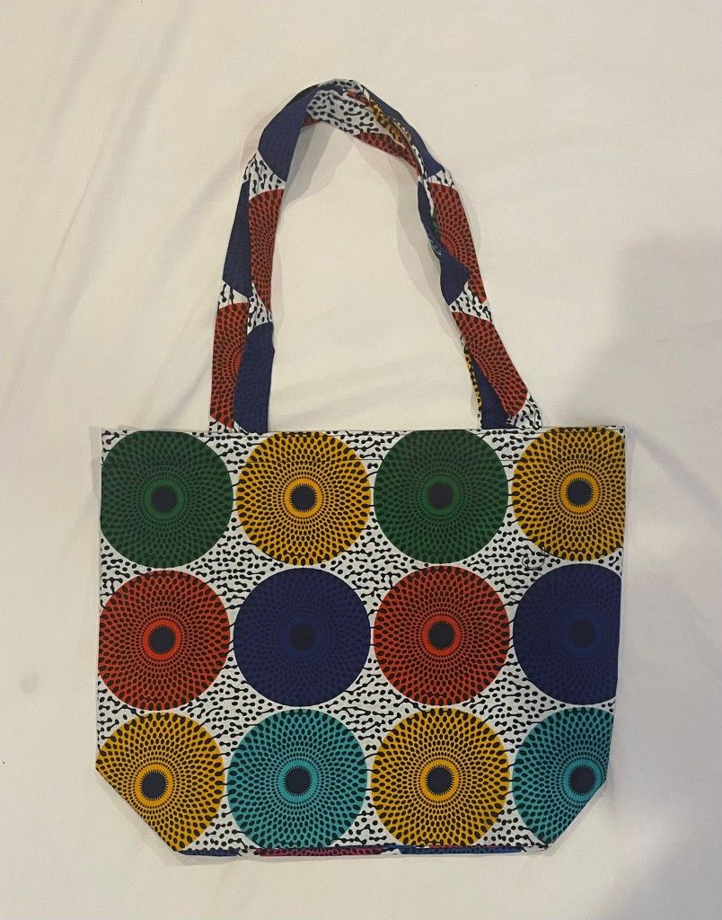 African Print Tote Bag