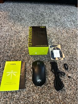 VGN Dragonfly F1 Pro Max Wireless Gaming Mouse, 130h Playtime Long Endurance, 55g Lightweight, PAW3395 26K DPI Flagship Sensor, 4000Hz Polling Rate Su