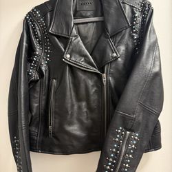 Black faux leather BLANKNYC jacket l
