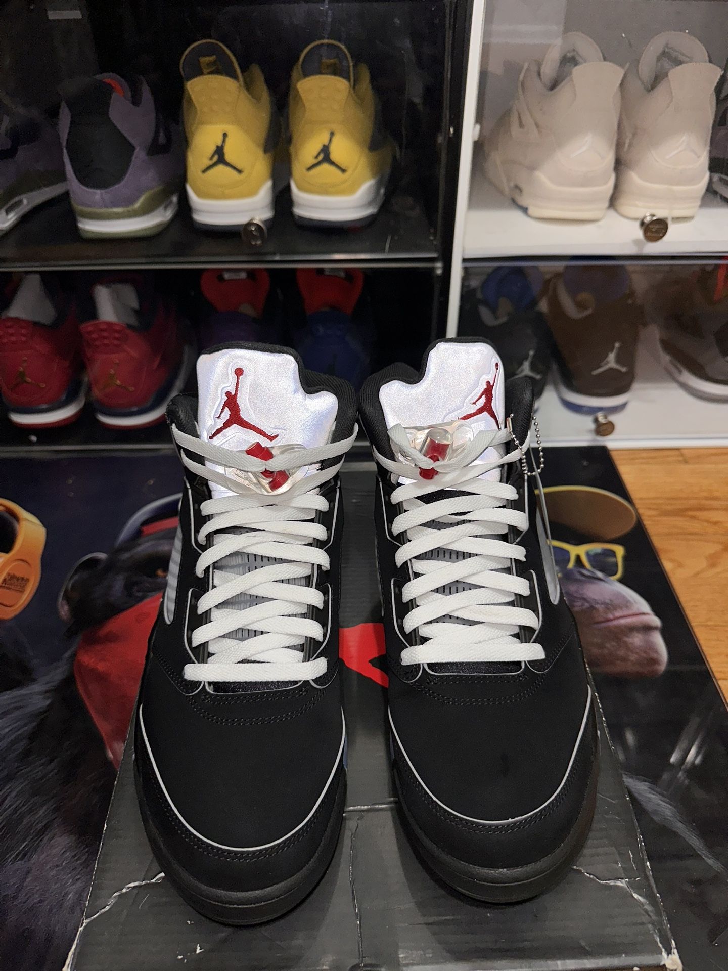 Size 11 Jordan 5 Black Metallic Reimagined