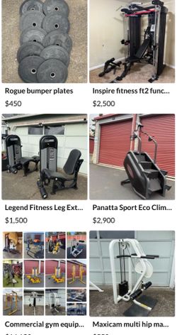 Lots of gym equipment