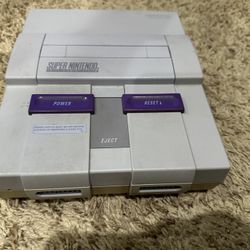 Super Nintendo (SNES) with 2 Games