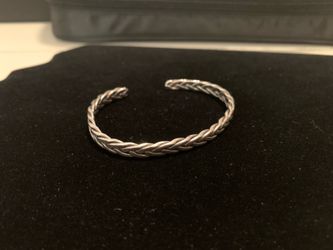 Sterling Silver.925 braided bracelet