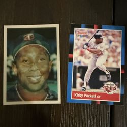 1986 Sportflics #93 Kirby Puckett + KIRBY PUCKETT 1988 DONRUSS #368