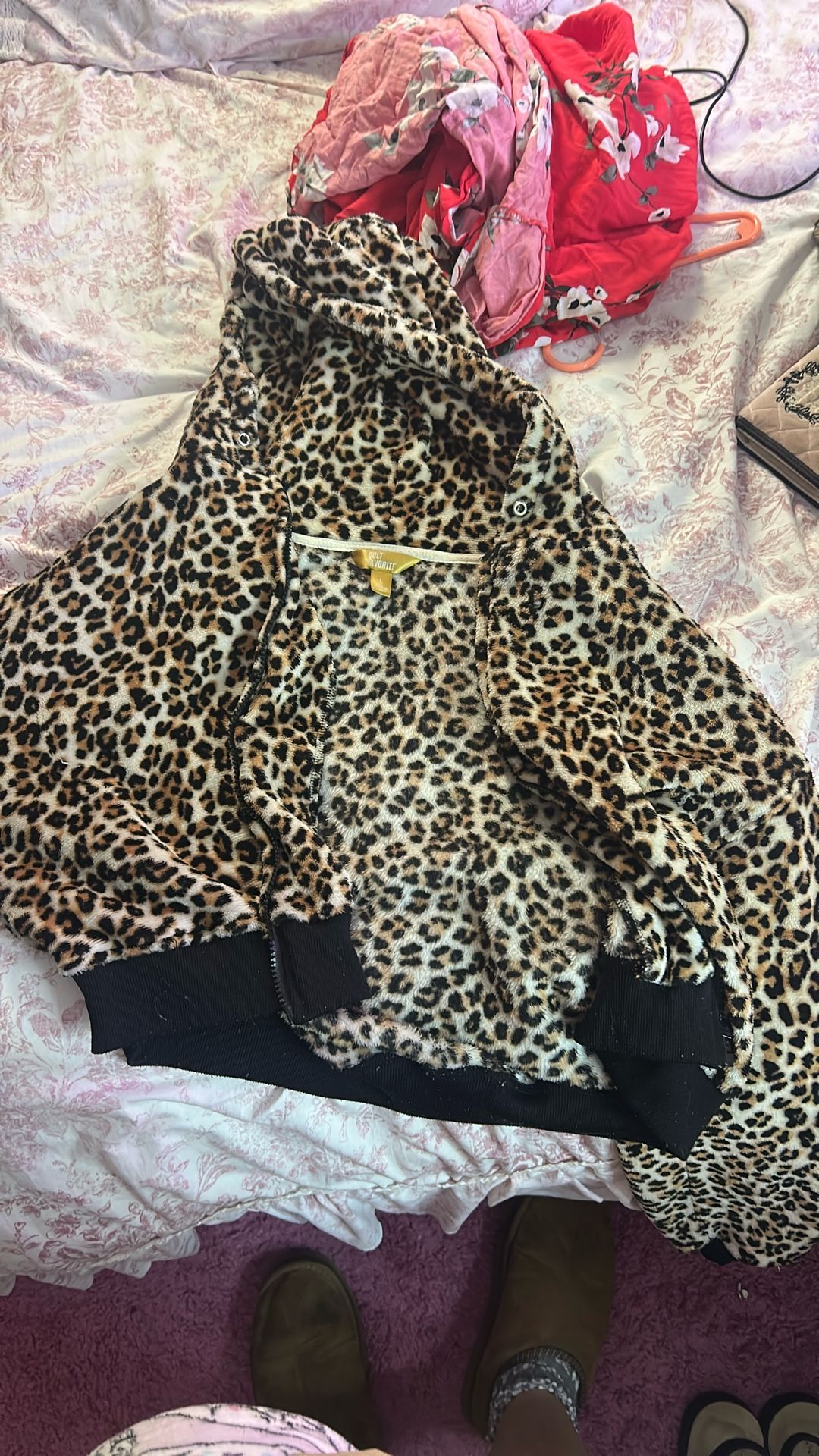 Cropped Cheetah Print Jacket