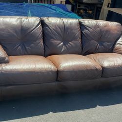 Leather Sofa  $$65 OBO