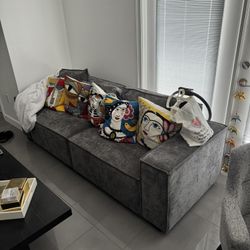Gray Couch Barely Used
