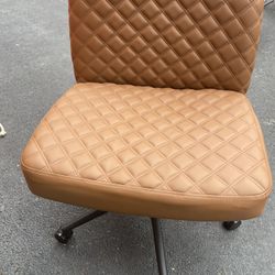Brown Leather Office Chair 
