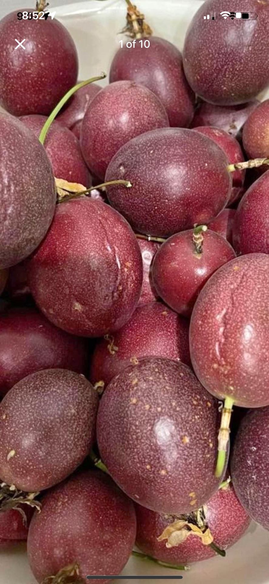 Organic Homegrown Passion Fruit