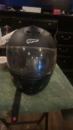NOS Fulmer Black N4 AFN4 Full Face Motorcycle Helmet Size Medium