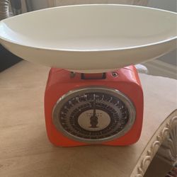 Krups Kitchen Scale $25 Vintage Tangerine 