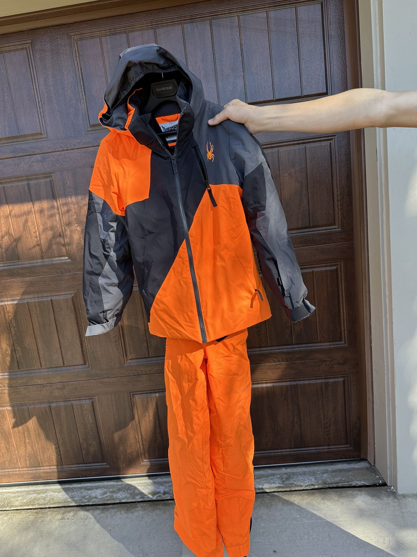 Spyder Ski Set Neon Orange (youth 14)