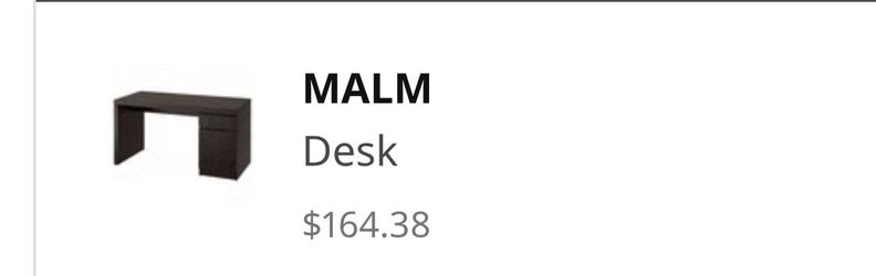 IKEA Malm drawer desk