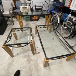 3 Glass Tables