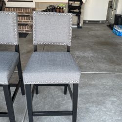 Grey Counter Height Stools