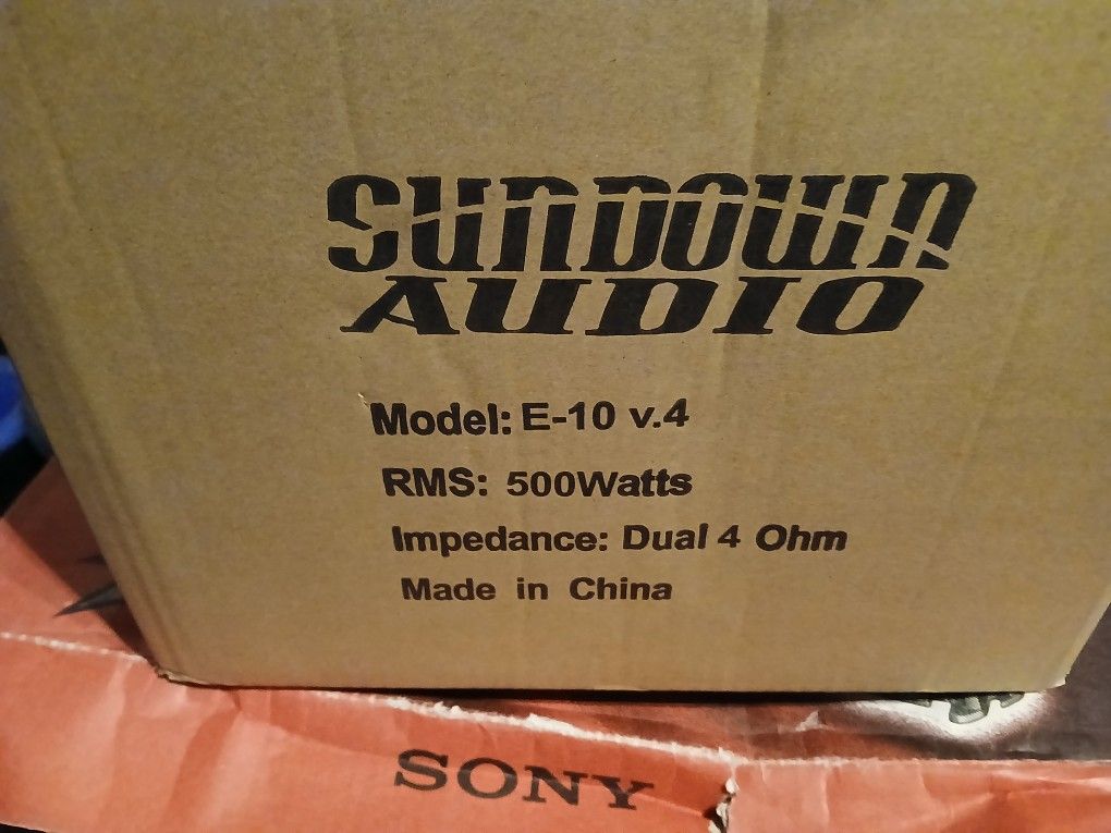 Brand New Sundown 10inch Sub 1000w Peak 500w Rms Very Nice Sub $140firm Price Pickup Only Serious Buyers Please Yes It Is Avaliable
