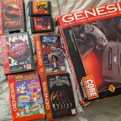 Complete In Box Sega Genesis And Games Lot