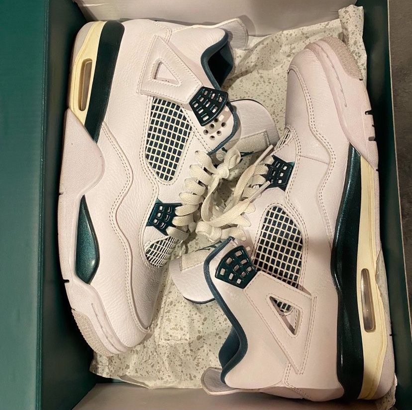 Oxidized green Jordan 4s