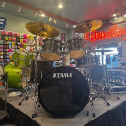 Tama Imperialstar Black Oak Wrap IE52KH6 Acoustic Drum Kit NEW!!