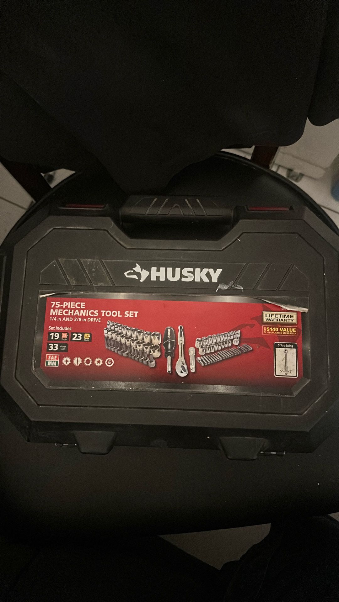 Husky 75-piece Mechanics Tool Set.
