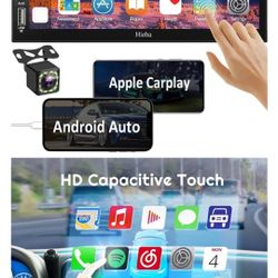 Double Din Car Stereo 2023 Upgraded 5.3 Bluetooth Voice Control/Backup Camera