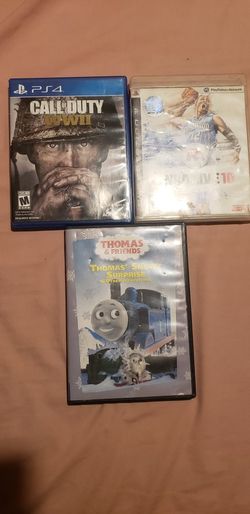 2 JUEGOS PARA PSP Y UNA PELICULA DE THOMAS  & FRIENDS