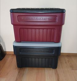 24-gallon Action Packer storage tote