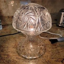 24% lead crystal lamps $50 for pair 