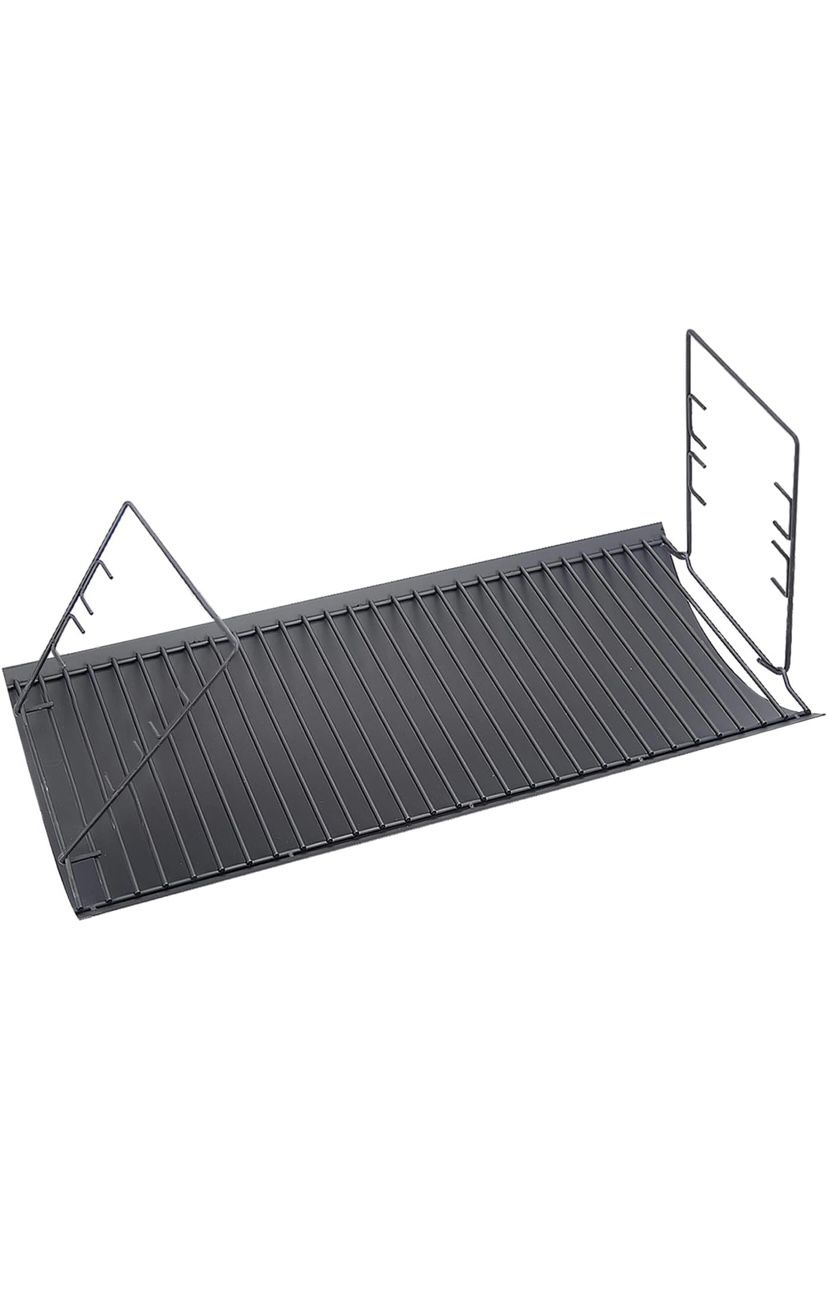  BBQ Charcoal Ash Pan Replacement With 2 PCs Grate Hangers