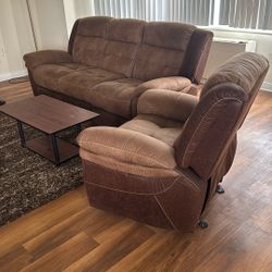 Couch And Loveseat (comes with coffee Table And Rug) 