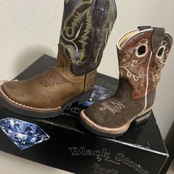 Boots Used Once  Size 8 And 12 Kids