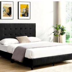 Brand New Queen Size Platform Bed With Plush Mattress (Free Delivery)