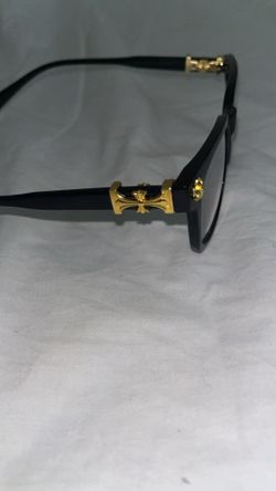Chrome heart glasses