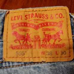 Levis jeans, 38 waist 30 inseam