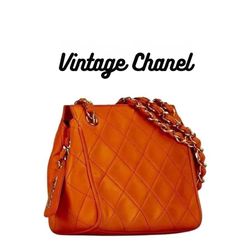 Chanel Matelasse Lambskin Chain Bag Coral  Chanel
